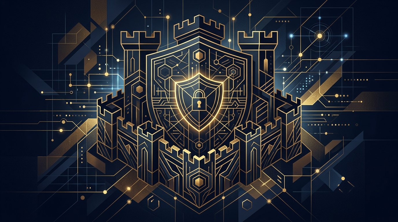 Illustrazione editoriale della sicurezza tecnica e protezione dei fondi nei casino online